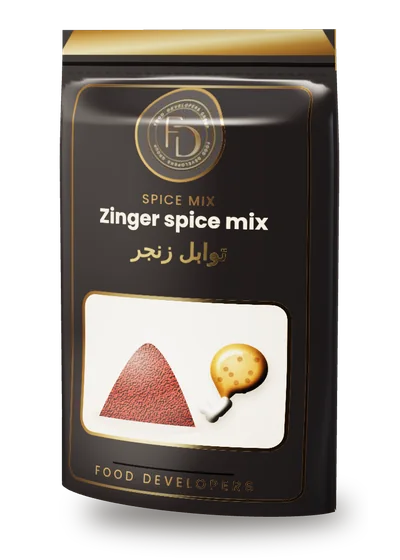 Zinger spice mix package by Food Developers