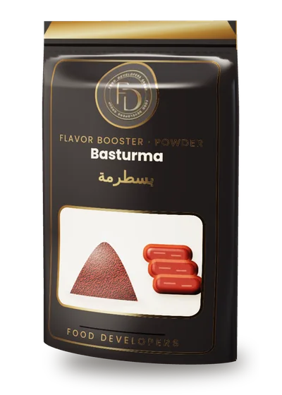 Basturma powder flavor booster package by Food Developers