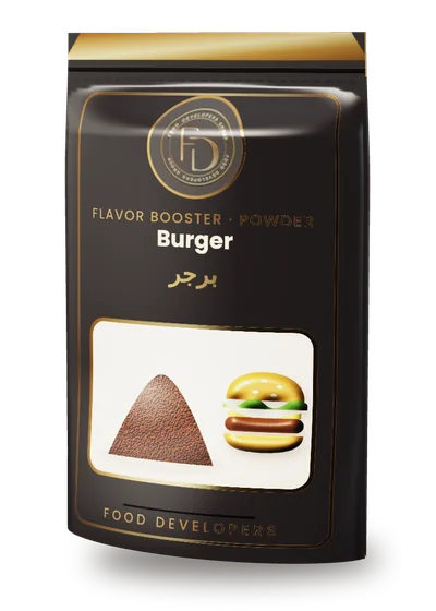 Burger powder flavor booster package by Food Developers
