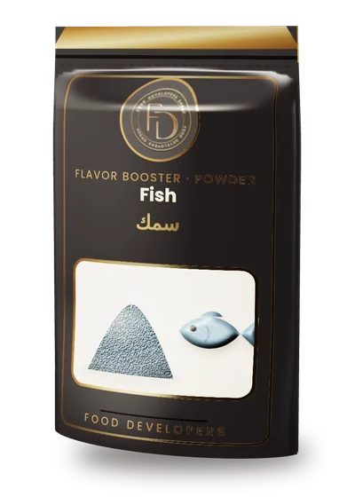 Fish powder flavor booster package by Food Developers