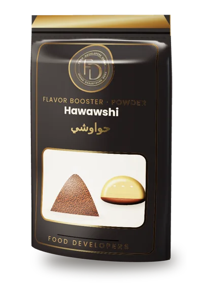 Hawawshi powder flavor booster package by Food Developers