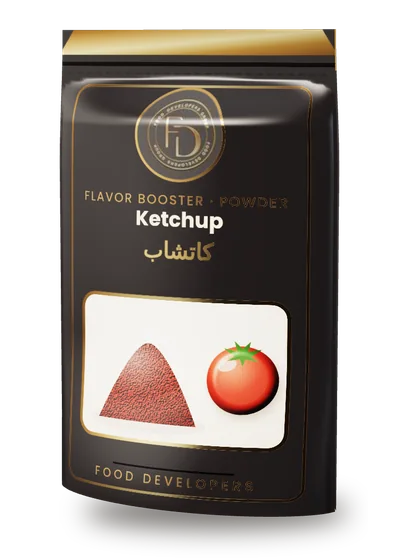 Ketchup powder flavor booster package by Food Developers