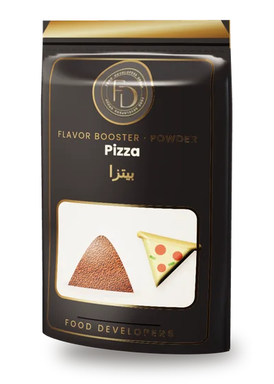 Pizza powder flavor booster package by Food Developers