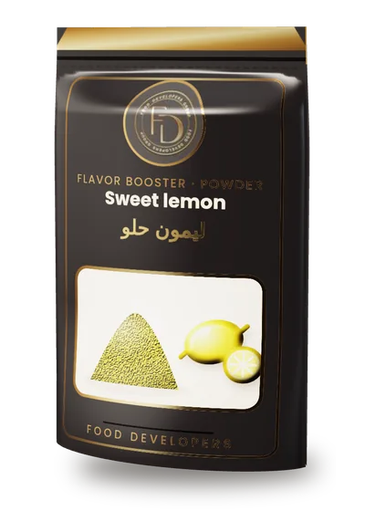 Sweet lemon powder flavor booster package by Food Developers