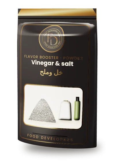 Vinegar & salt powder flavor booster package by Food Developers
